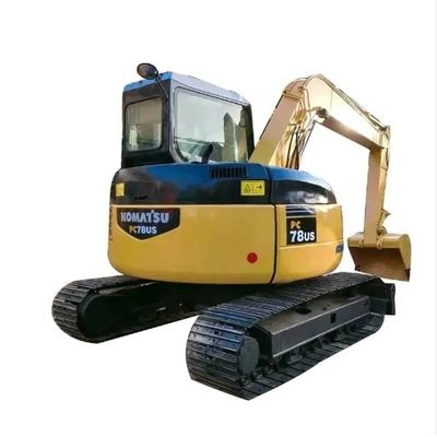 Excavadora Komatsu PC78US de 7 toneladas, com 0-2000 horas de trabalho e capacidade de balde de 0,2 M3