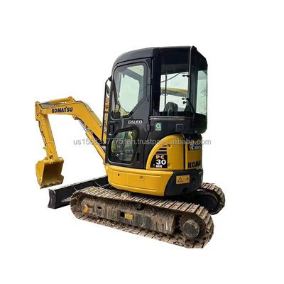 3000 KG Peso da máquina Komatsu PC30MR Mini Excavadora Usada Excavadora Hidráulica