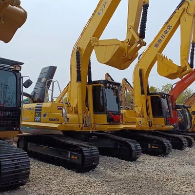 Motor original Komatsu PC 220 Máquina de escavadeira usada em 22 toneladas 0-2000 horas de trabalho