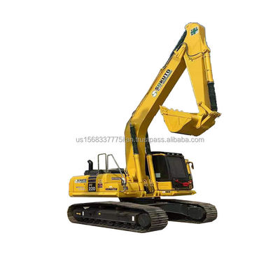 O Japão usou a escavadeira Komatsu PC220 com bomba hidráulica original e capacidade de 22 toneladas