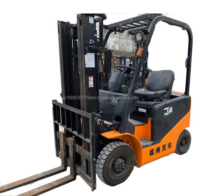 Ano 2012 Hangzhou Forklift H15 J15 Carregadeiras diesel de segunda mão com comprimento de garfo de 2 m