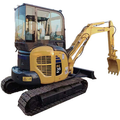 Mini Excavator Komatsu PC35 de segunda mão com 11,2kw de potência e 0,2M3 de capacidade de balde