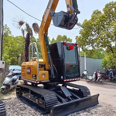 Excavadora Sany SY75C com capacidade de balde de 0,32M3 e excelente desempenho de trabalho