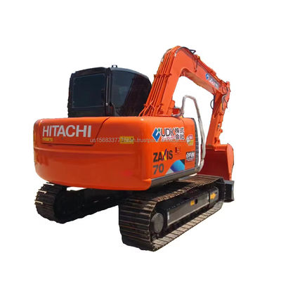 Excavadora usada Hitachi ZX70 com válvula hidráulica original e 0-2000 horas de trabalho