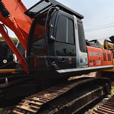 202 kw Motor Hitachi ZX350 Excavadora de rolagem usada para construção pesada no Japão