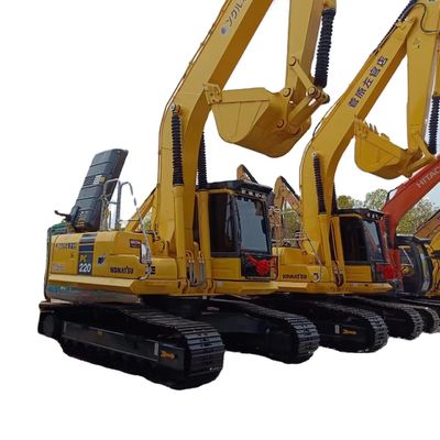 Excavadora Komatsu usada Excavadora PC220 original com capacidade de balde de 1,2M3 no Japão