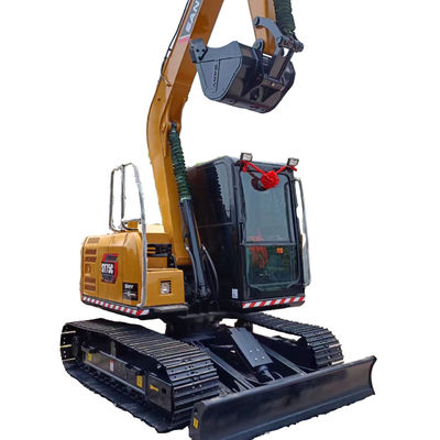 Excavadora Sany SY75C acessível com capacidade de balde de 0,32M3 e menos horas de trabalho