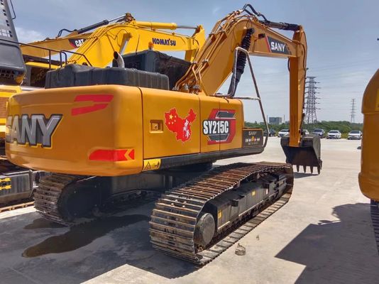 SANY SY215C SY215 Excavadora movendo terra de segunda mão com válvula hidráulica original