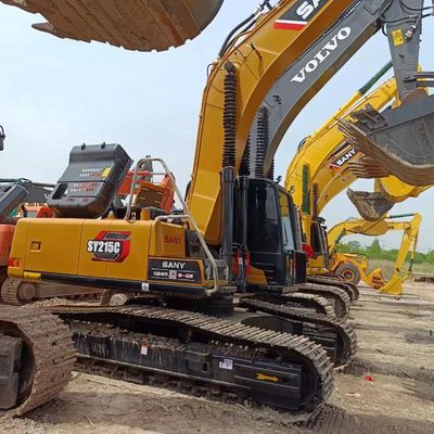 Excavadora hidráulica global de segunda mão SANY SY215C com capacidade de balde de 1,1 m3