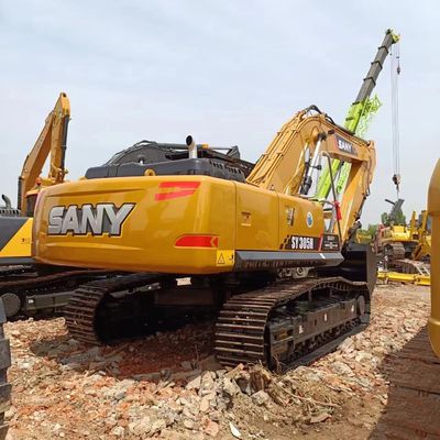 30.5ton Usado Sany 305H Grande Excavadora Crawler com pintura original 212 kw 30,5ton