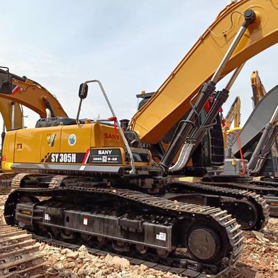 30.5ton Usado Sany 305H Grande Excavadora Crawler com pintura original 212 kw 30,5ton