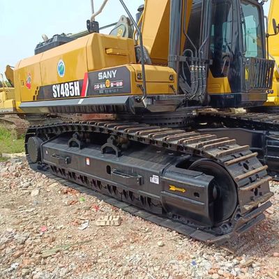 48 toneladas SANY SY485H Excavadora usada com bomba hidráulica original e consumo