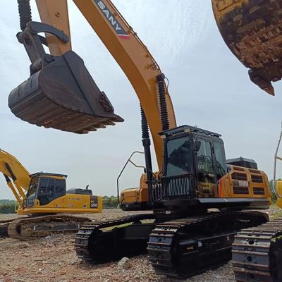48 toneladas SANY SY485H Excavadora usada com bomba hidráulica original e consumo
