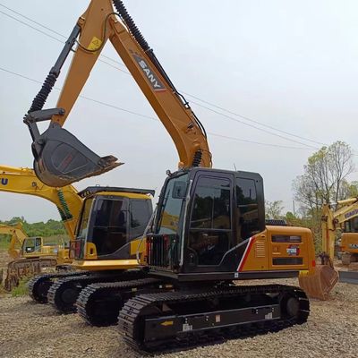 Excavadora de segunda mão Sany SY135C Pro com cilindro hidráulico original