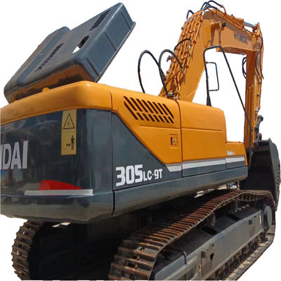 30500 KG Peso da máquina Hyundai305LC-9 Excavadora Crawler 215 kw Excavadora Hyundai Usada