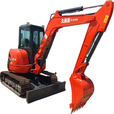 Fornecer 5.5 toneladas Kubota U55 Excavator Mini Excavator usado com 0,5m3 Capacidade de balde