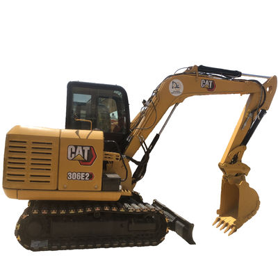 Máquina de Escavação de Terra de segunda mão de cilindro hidráulico CAT 306