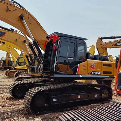 Obtenha a melhor escavadeira SANY SY305H com 210 kW de potência e bomba hidráulica original