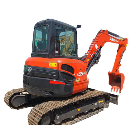 5.5ton KUBOTA KXU55 Mini Excavator Usado em 2016 com características e componentes principais