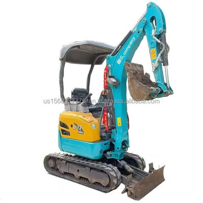 Lojas de materiais de construção utilizadas KUBOTA KXU17 mini escavadeira com bomba e rolamento durável