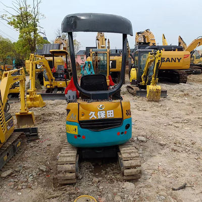 Lojas de materiais de construção utilizadas KUBOTA KXU17 mini escavadeira com bomba e rolamento durável