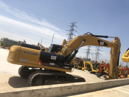 CAT 336D2 Excavadora usada com cilindro hidráulico original e capacidade de balde de 1,8 M3