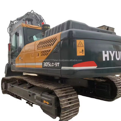 305LC-9T 30ton Hyundai Máquina grande Excavadora usada com 198 kW Motor da Coreia
