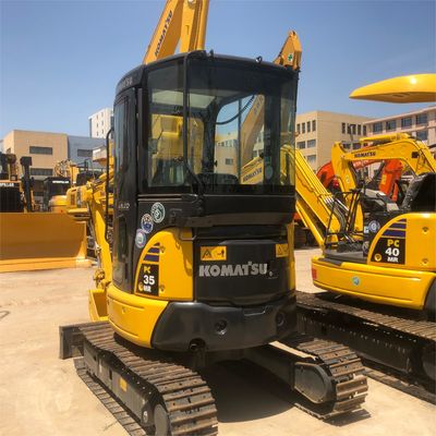 11.2 kw Komatsu PC35 Mini Excavador Usado Excavadora Crawler 3.5Ton Excavador Harga Excavador