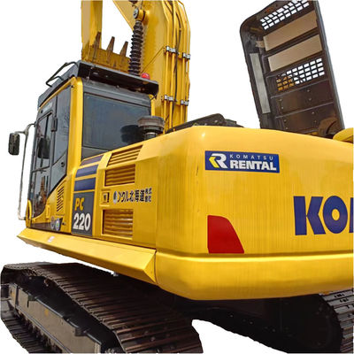 Excavadora Komatsu PC220 com 22000 kg de peso da máquina e cilindro hidráulico original
