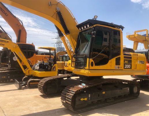Excavadora usada Komatsu PC200 com 0-2000 horas de trabalho e 20000 kg de peso da máquina