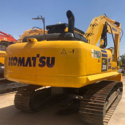 Excavadora usada Komatsu PC200 com 0-2000 horas de trabalho e 20000 kg de peso da máquina