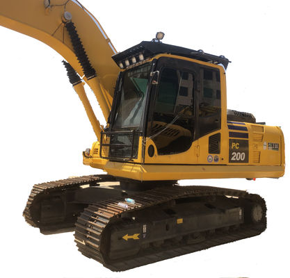 Excavadora original Komatsu PC200 com capacidade de 20 toneladas e poucas horas de trabalho