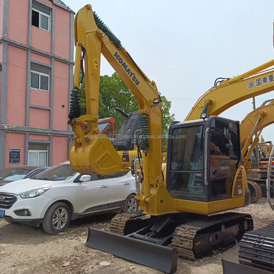 Excavadora usada Komatsu PC56-7 com 0-2000 horas de trabalho e válvula hidráulica original