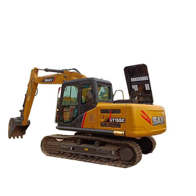 Excavadora Sany155 SY 95 C PRO com bomba hidráulica original e capacidade de balde de 0,6M3
