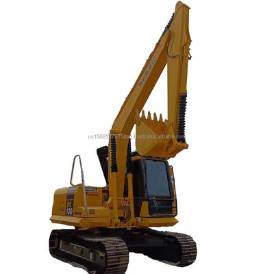 Excavadora usada Komatsu PC130 13 toneladas em Xangai Excavadora de segunda mão com válvula original