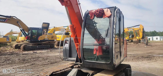Excavadora usada Hitachi ZX70 com válvula hidráulica original e peso operacional de 10 toneladas
