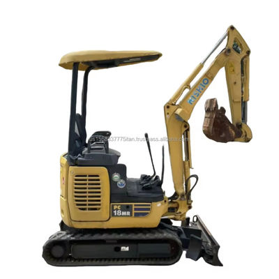 Komatsu PC18MR Mini Excavadora Usada Excavadora Hidráulica Crawler 1865 KG Peso da máquina