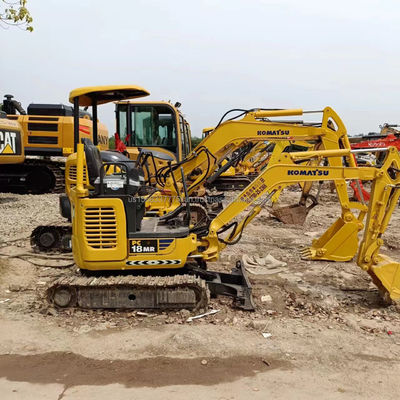 Komatsu PC18MR Mini Excavadora Usada Excavadora Hidráulica Crawler 1865 KG Peso da máquina