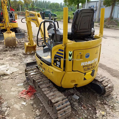 Komatsu PC18MR Mini Excavadora Usada Excavadora Hidráulica Crawler 1865 KG Peso da máquina