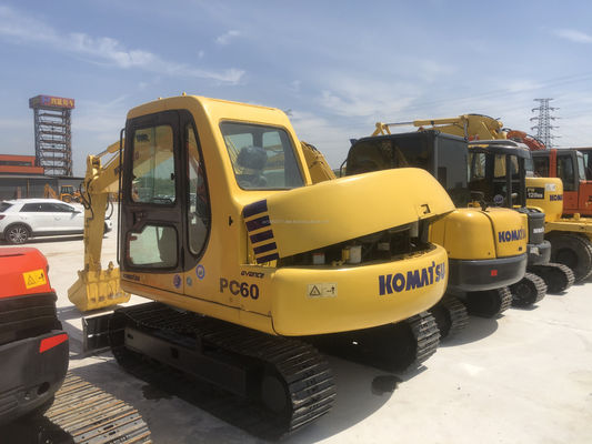 Bom estado Komatsu PC60 Excavador usado 40kw e Horas de trabalho baixas 0-2000