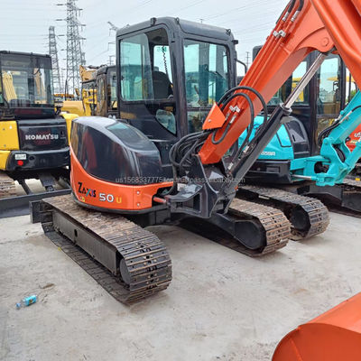 Hitachi ZX50u Mini Excavatora e Hipercinese de 5 toneladas o seu parceiro de confiança para trabalho pesado