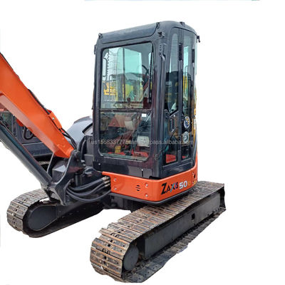 Hitachi ZX50u mini escavadeira de 5 toneladas com bomba hidráulica original e 0-2000 horas de trabalho