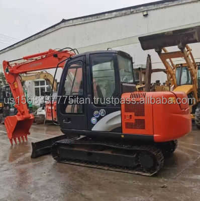 Excavadora usada Hitachi ZX60 com válvula hidráulica original e 7000 KG de peso da máquina