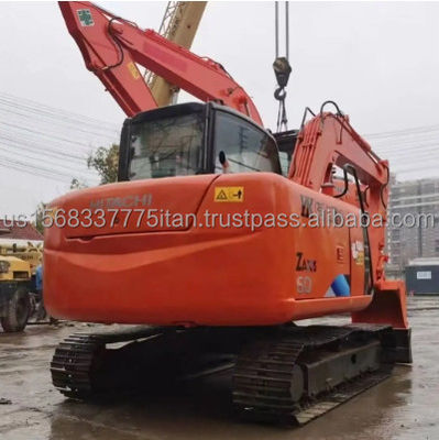 Excavadora usada Hitachi ZX60 com válvula hidráulica original e 7000 KG de peso da máquina