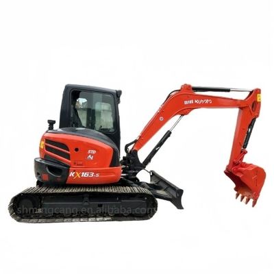 Excavadora KUBOTA KX165 de 6 toneladas com bomba hidráulica original e peso da máquina de 7000 kg