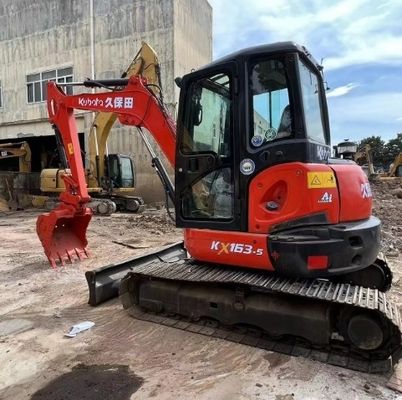 Excavadora Kubota Mini KX163 de cilindro hidráulico original de 6 toneladas com 0-2000 horas de trabalho