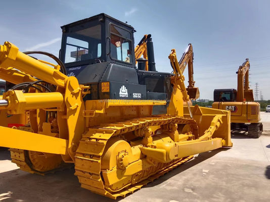 Lojas de materiais de construção usadas Shantui SD 32 Bulldozer com bomba hidráulica original