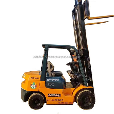 Toyota 7F30 em empilhadeira e máquina razoavelmente utilizada com comprimento de garfo 1000 mm peso KG 3000 kg