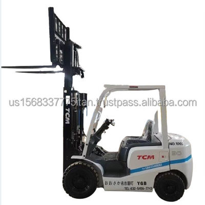 Japão TCM YGB 3 toneladas em segunda mão em empilhadeira com 45kw de potência e 0-2000 horas de trabalho