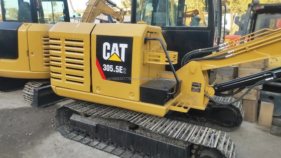 305.5E2 Mini escavadeira Caterpillar usada 5 toneladas Peso operacional 0-2000 horas de trabalho
